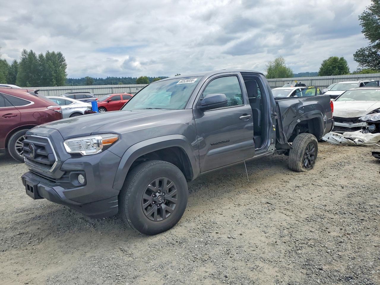 2022 Toyota Tacoma SR, VIN 3TYSZ5AN3NT084765 — Side