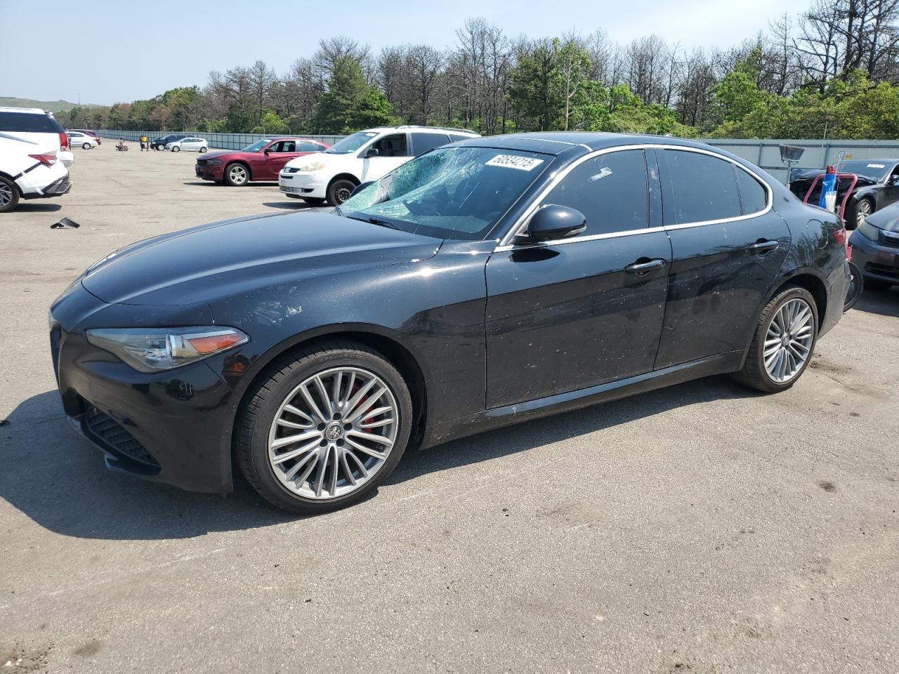2017 Alfa Romeo Giulia Ti, VIN ZARFAEEN6H7550756 — Roof