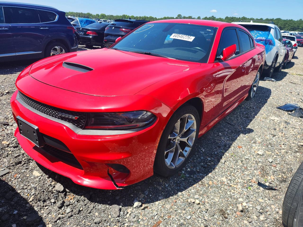 2022 Dodge Charger SXT, VIN 2C3CDXBGXNH202078 — Missing or altered VIN