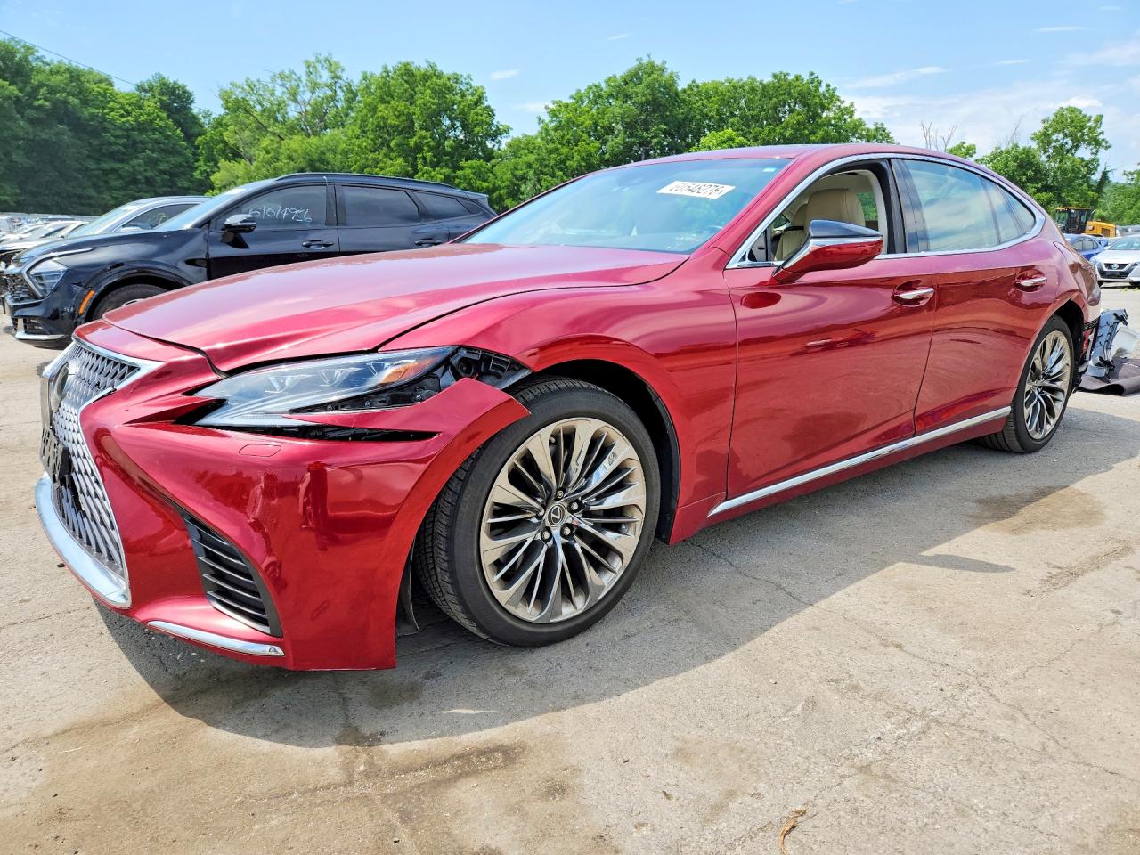 2019 Lexus LS 500, VIN JTHC51FF7K5007127 — Front end