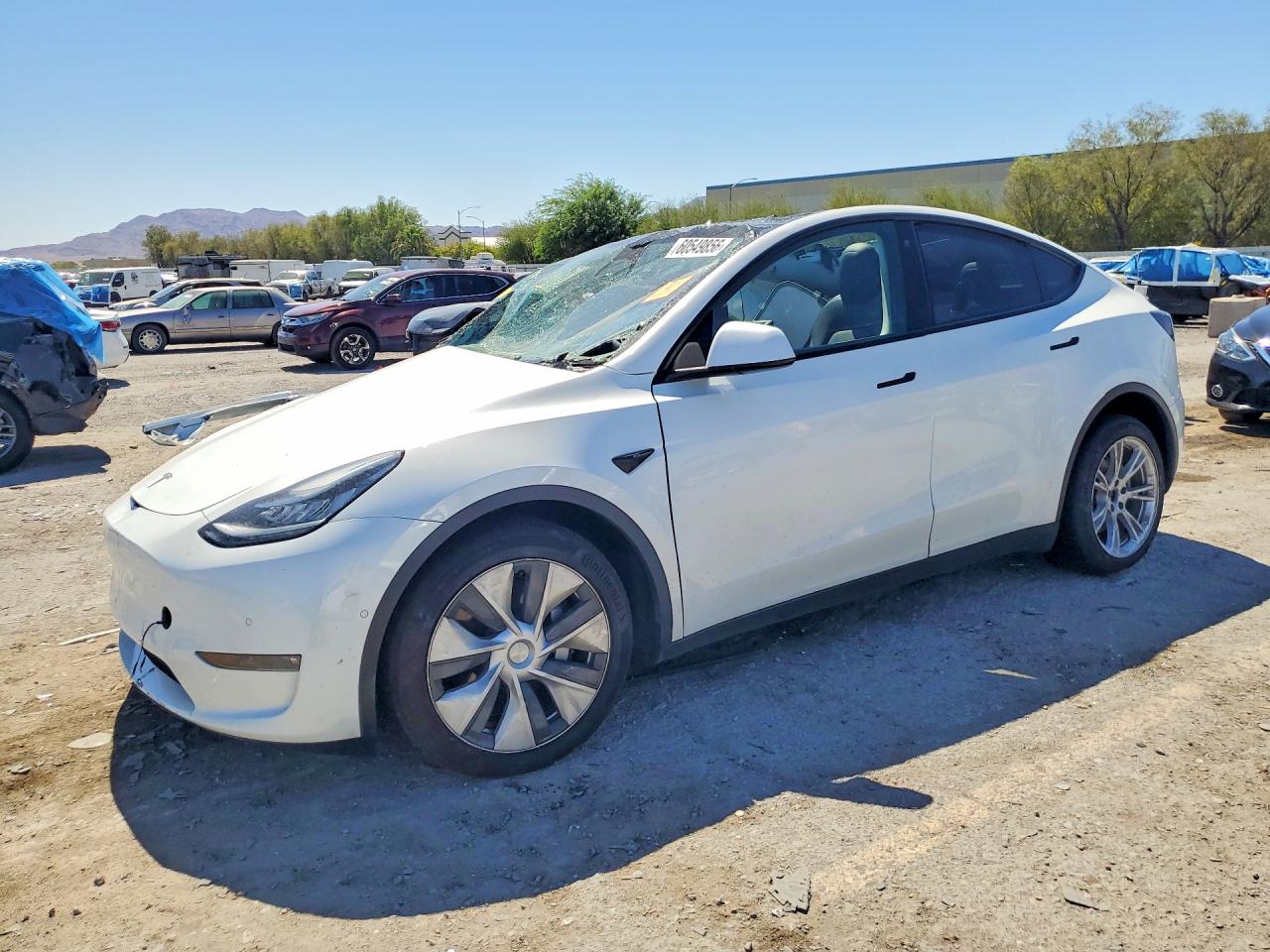 2021 Tesla Model Y Long Range, VIN 5YJYGDEE9MF298727 — Rollover