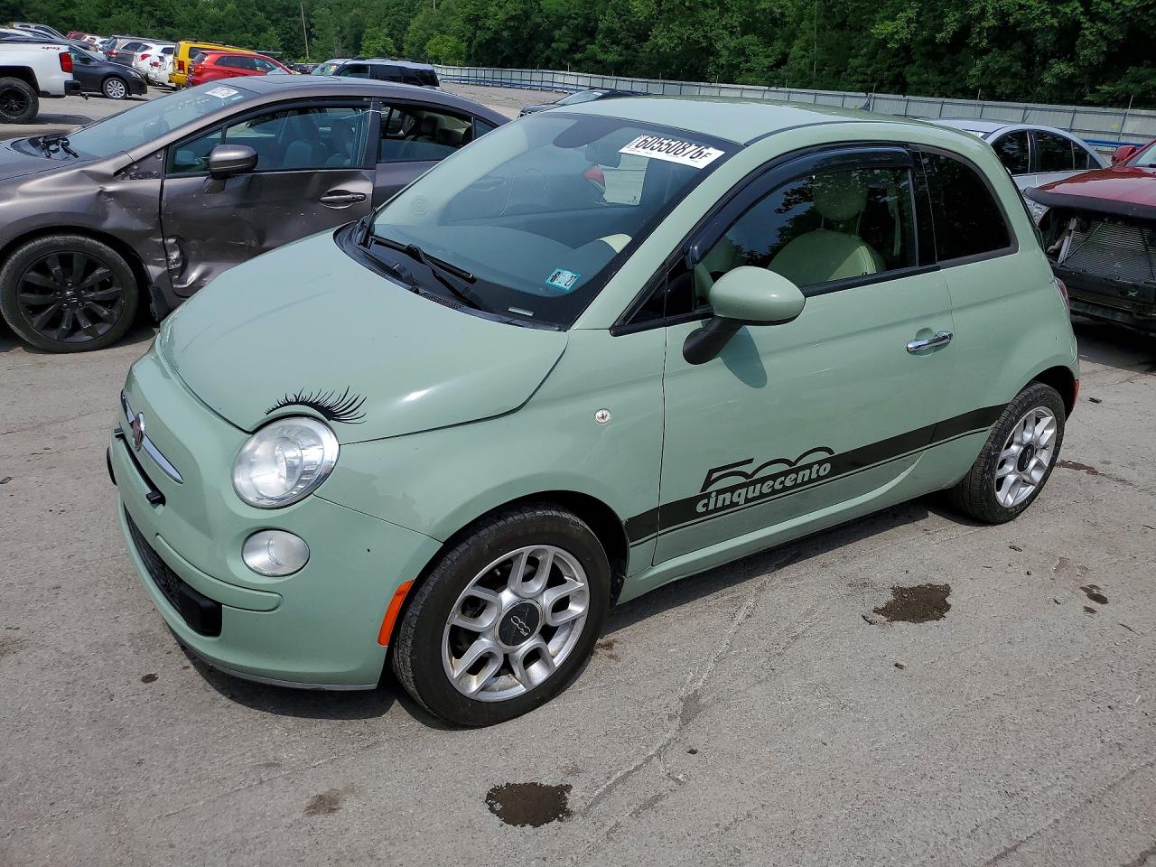 2014 FIAT 500 Pop, VIN 3C3CFFAR7ET184976 — Front end