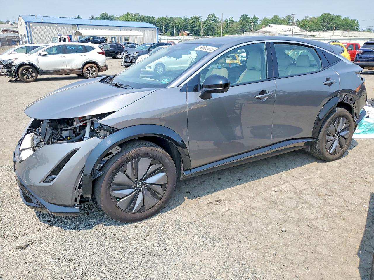 2023 Nissan ARIYA Evolve+, VIN JN1BF0BA0PM406427 — Front end