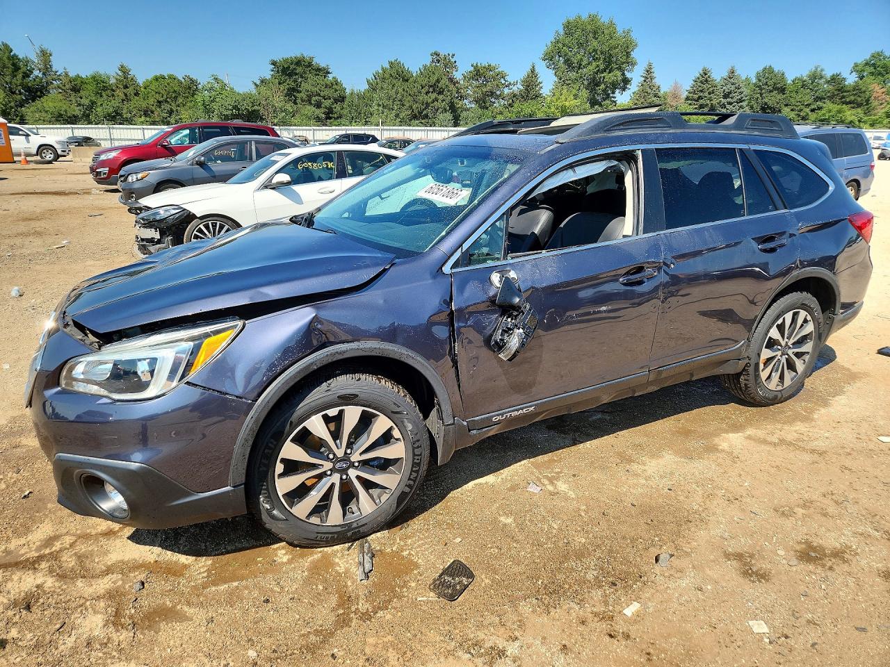 2016 Subaru Outback Limited, VIN 4S4BSANC7G3349933 — Опрокидывание