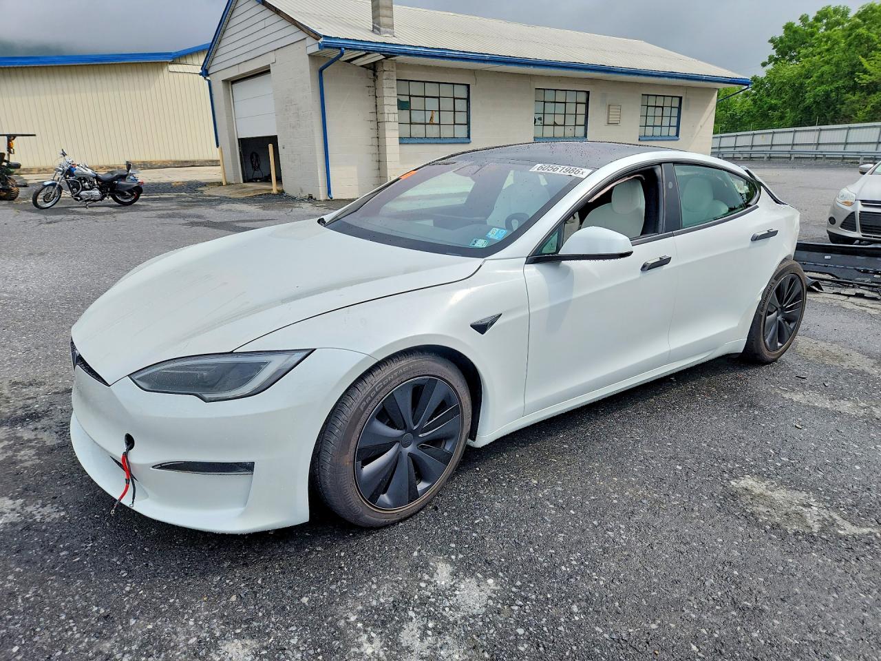 2023 Tesla Model S, VIN 5YJSA1E5XPF511887 — Rear end