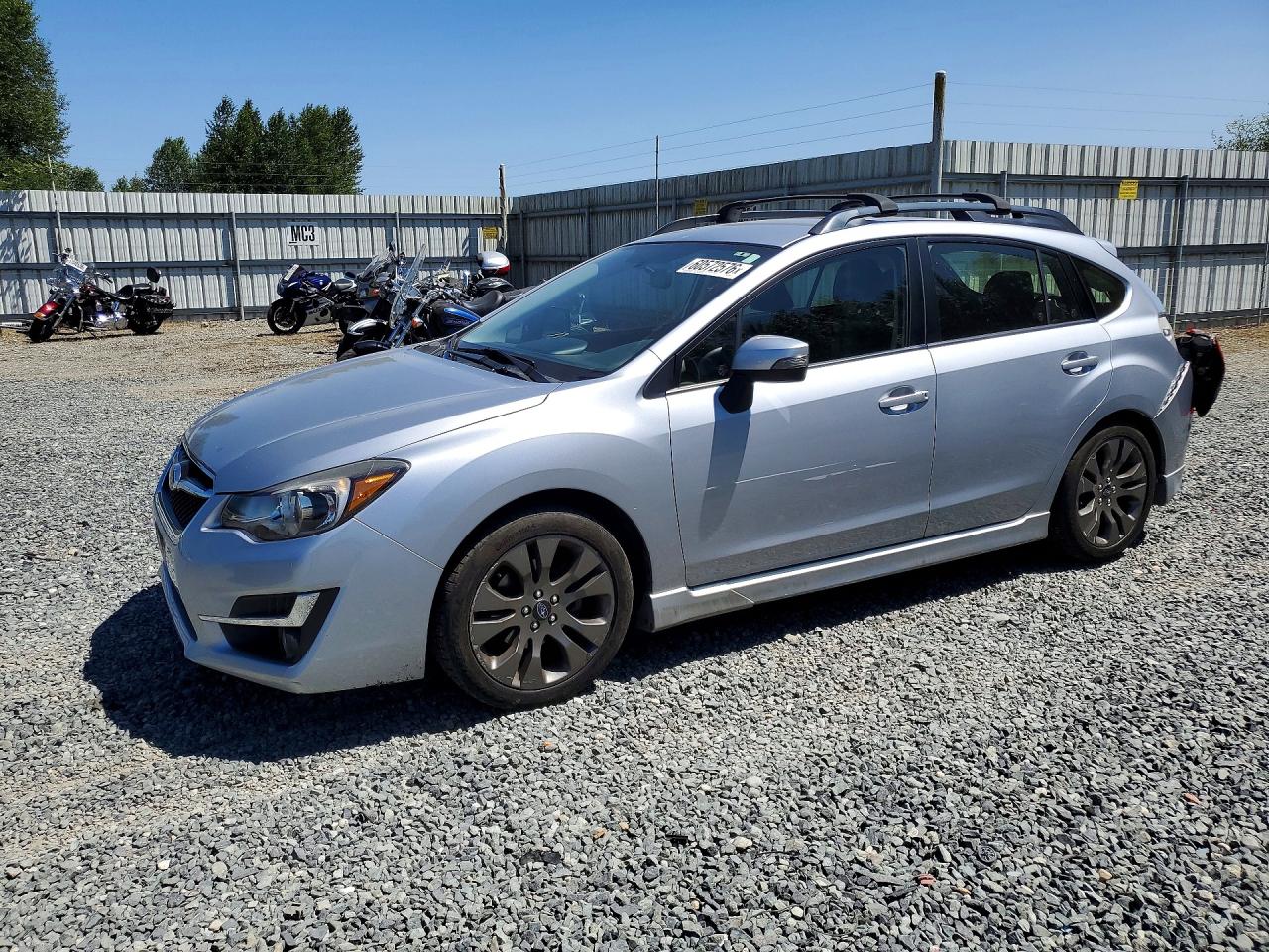 2015 Subaru Impreza Special Sports Premium, VIN JF1GPAT67F8304510 — Rear end