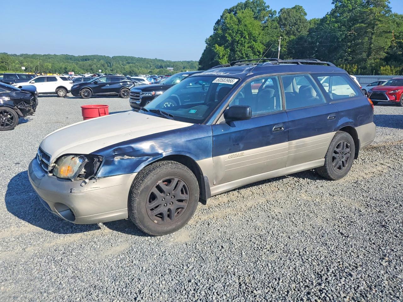 2000 Subaru Legacy Outback, VIN 4S3BH6655Y7602712 — Перед