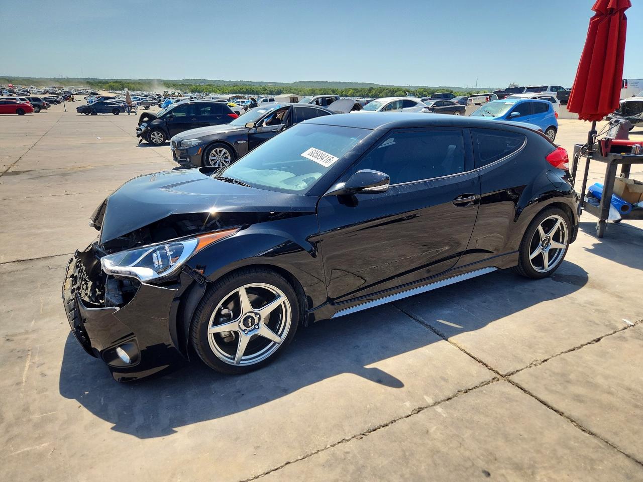 2013 Hyundai Veloster Turbo, VIN KMHTC6AE9DU100206 — Перед