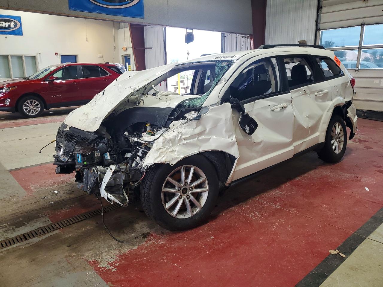 2016 Dodge Journey SXT, VIN 3C4PDCBG3GT228781 — Опрокидывание