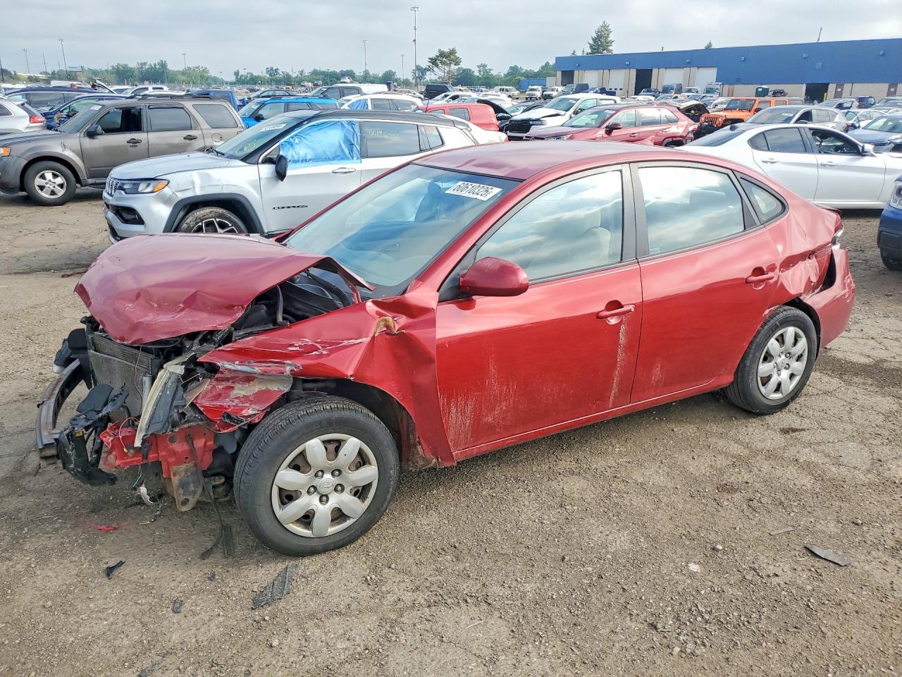2009 Hyundai Elantra GLS, VIN KMHDU46D29U681643 — Front end