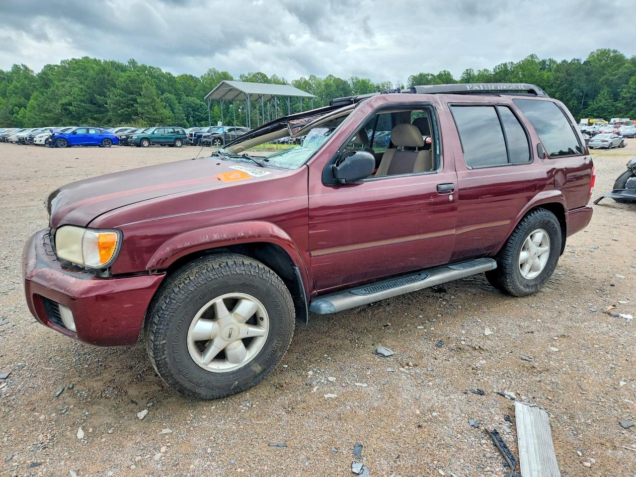 2002 Nissan Pathfinder SE, VIN JN8DR09Y82W725110 — Опрокидывание
