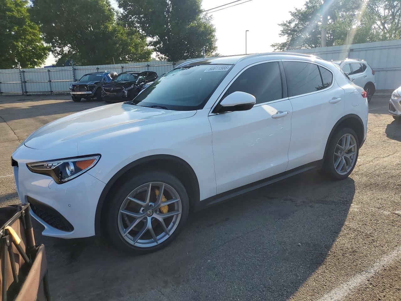 2018 Alfa Romeo Stelvio Ti, VIN ZASFAKBN2J7B99712 — Мелкие вмятины и царапины