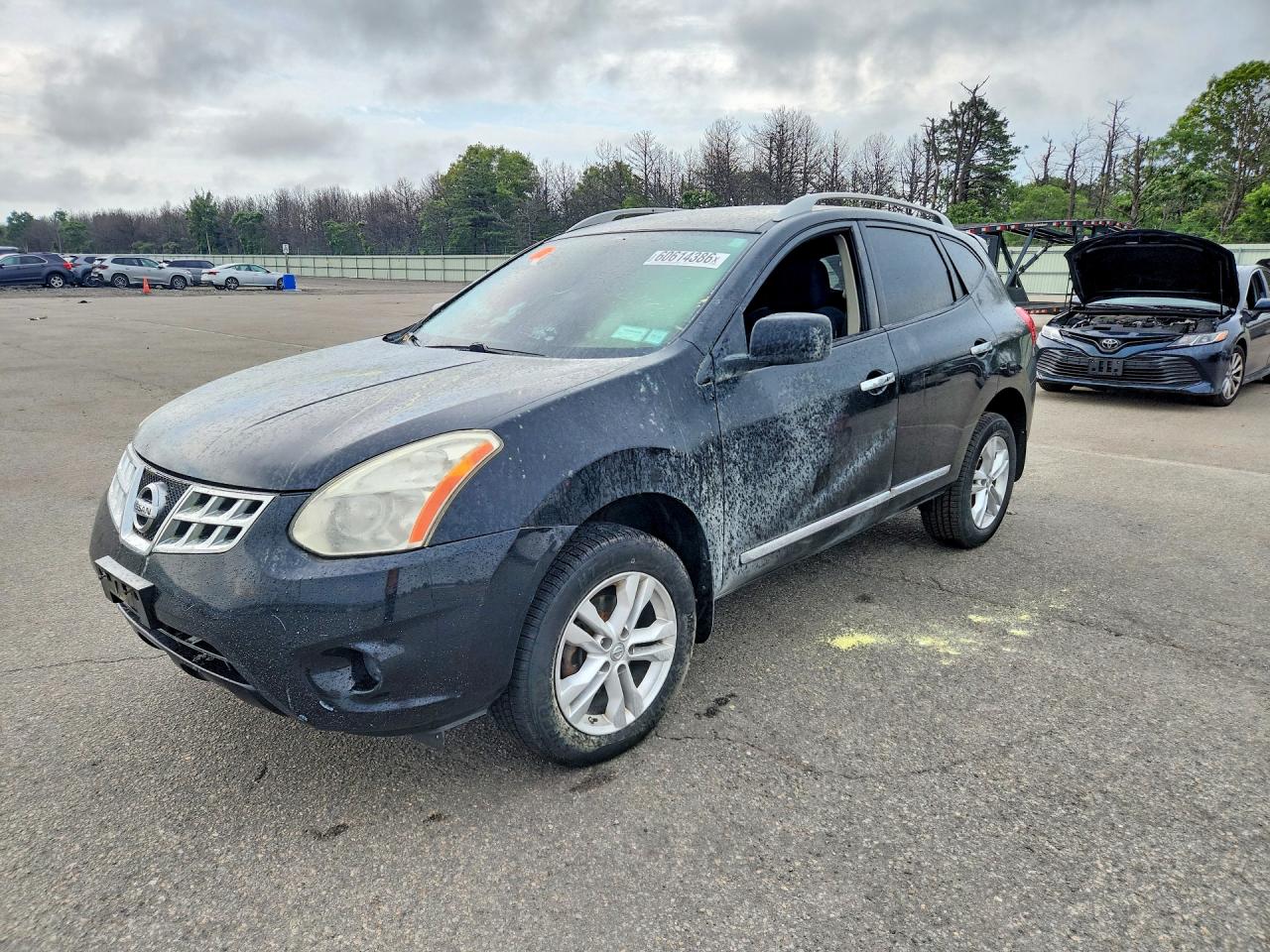 2013 Nissan Rogue SV, VIN JN8AS5MV9DW618362 — Interior fire
