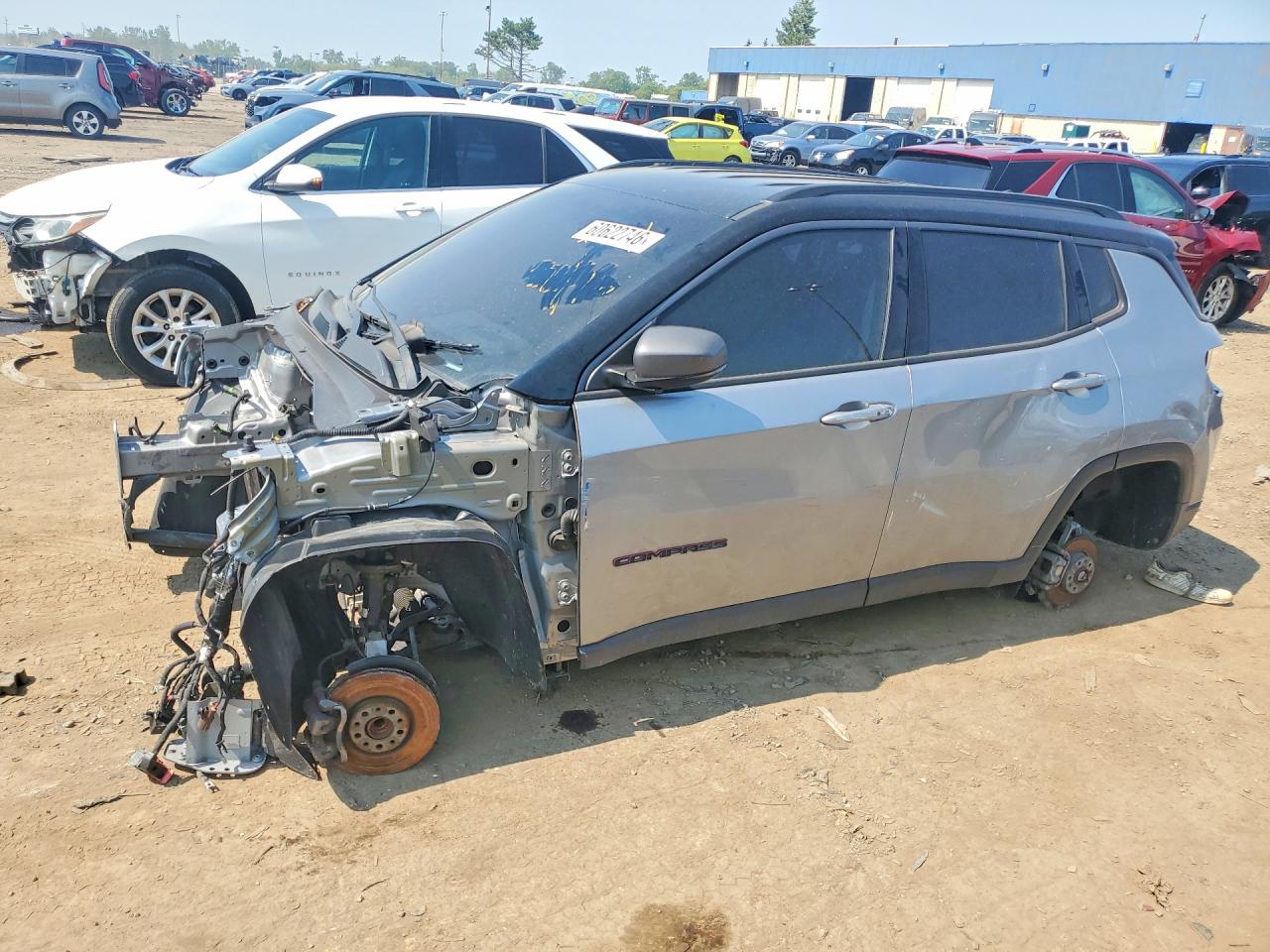 2017 Jeep Compass Trailhawk, VIN 3C4NJDDB4HT624873 — Stripped