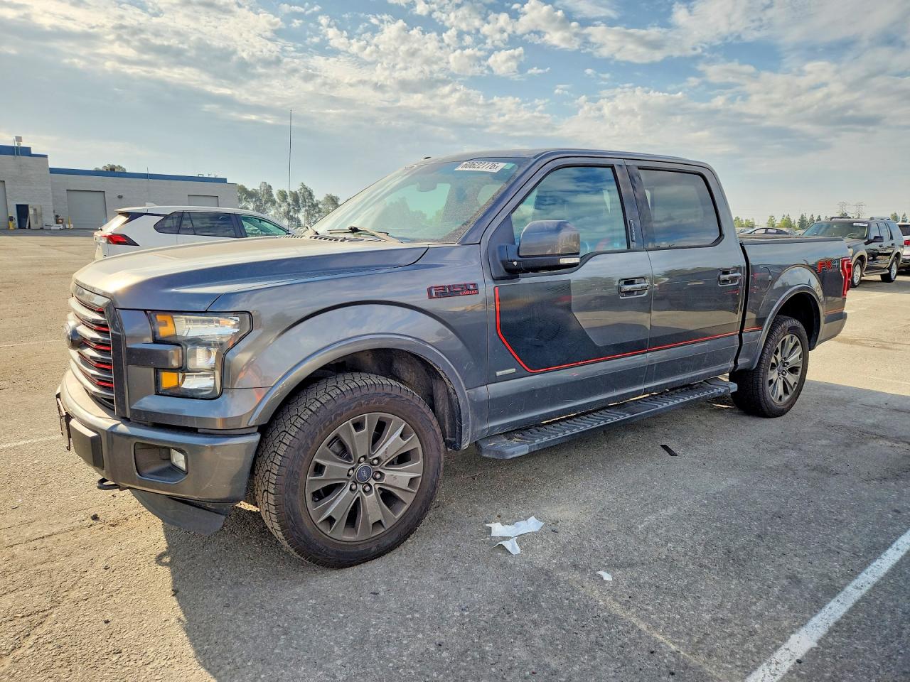 2016 Ford F-150 Lariat, VIN 1FTEW1EG3GFD56126 — Interior fire