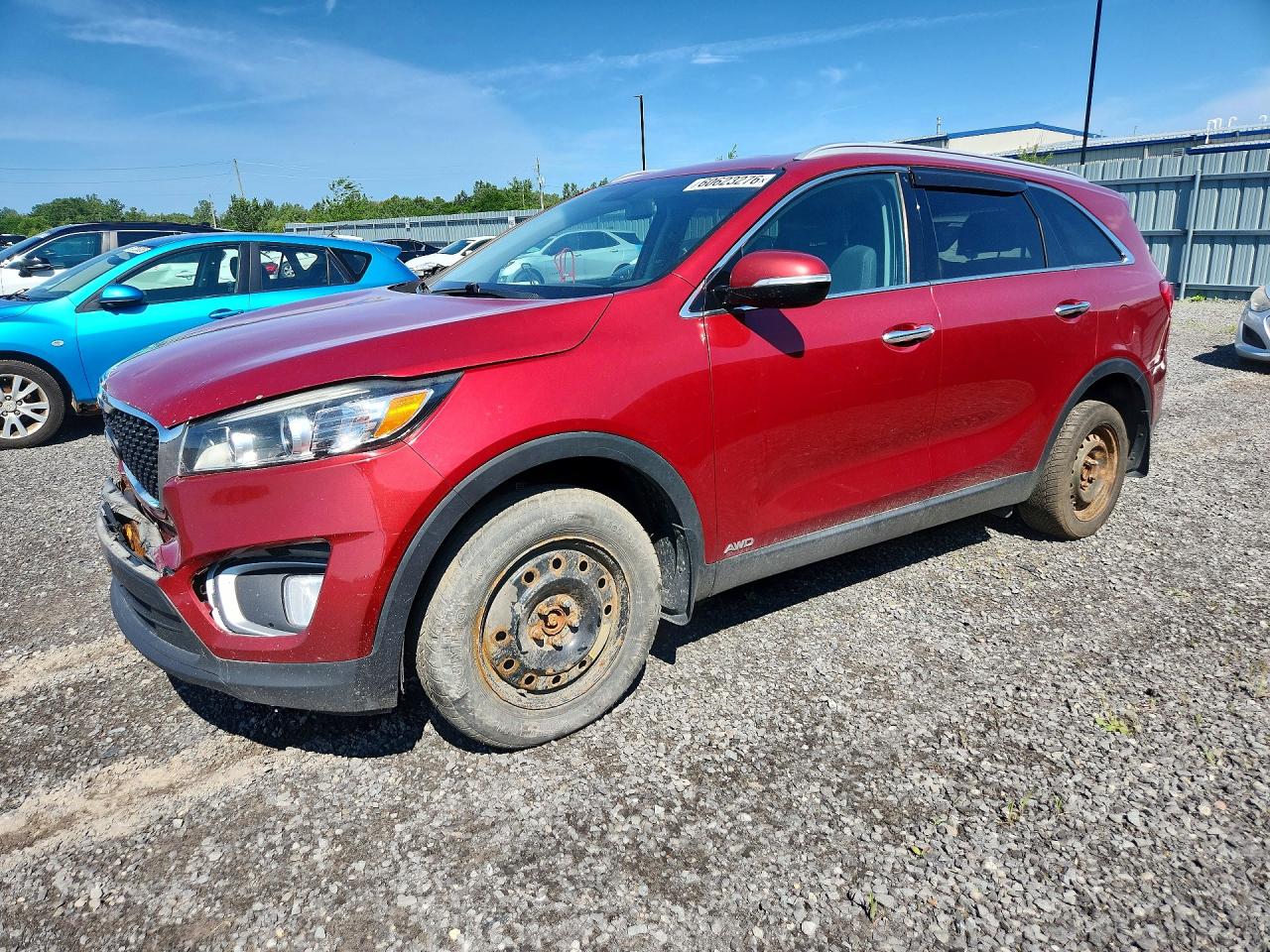2017 Kia Sorento LX, VIN 5XYPGDA39HG256380 — Front end