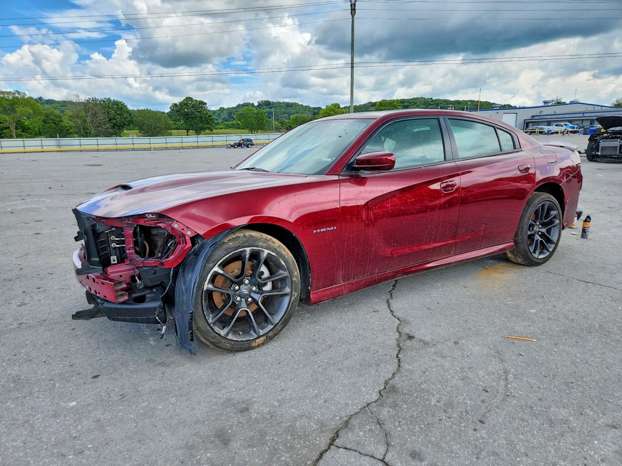 2021 Dodge Charger R/T, VIN 2C3CDXCT8MH675018 — Front end