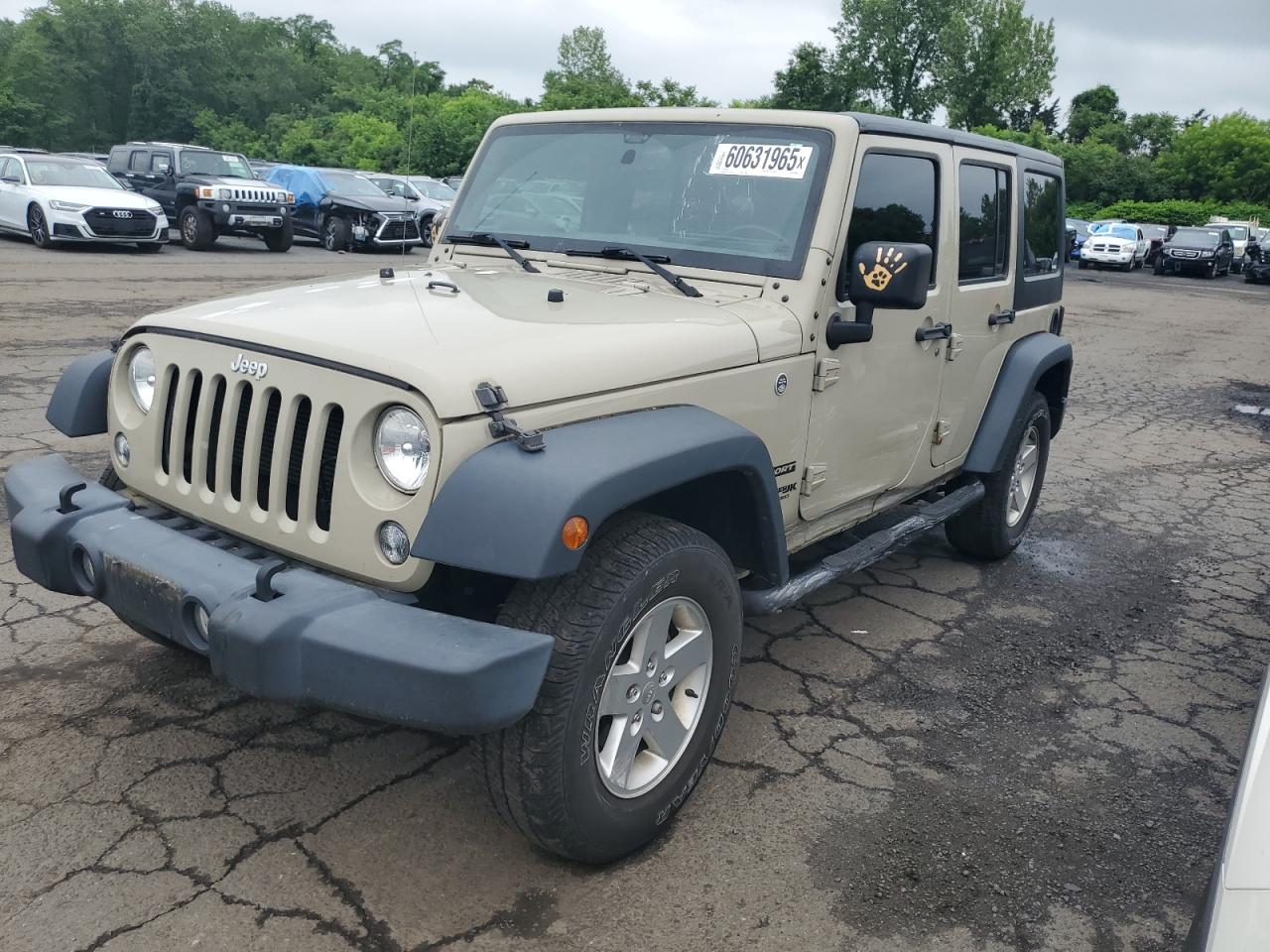2018 Jeep Wrangler Unlimited Sport S, VIN 1C4BJWDG9JL908964 — Side