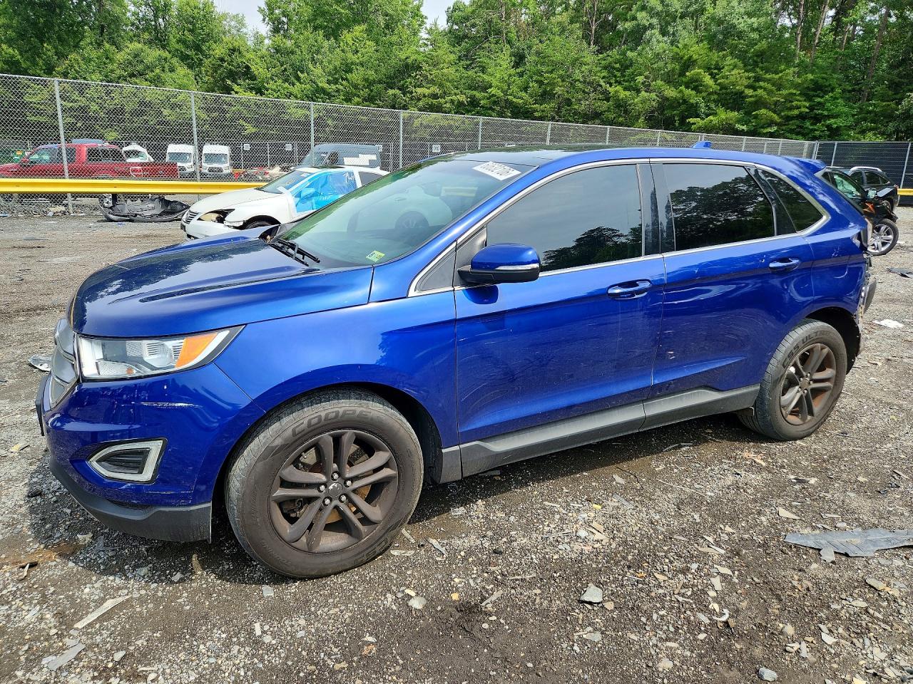 2015 Ford Edge SEL, VIN 2FMTK4J90FBB49684 — Rear end