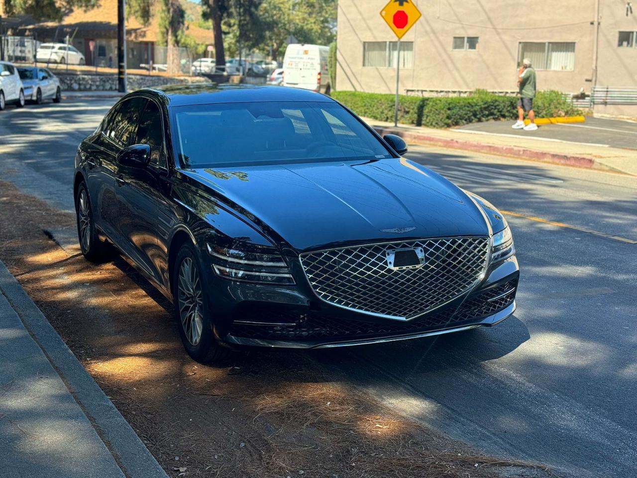2023 Genesis G80 2.5T, VIN KMTGB4SC0PU196002 — Rear end