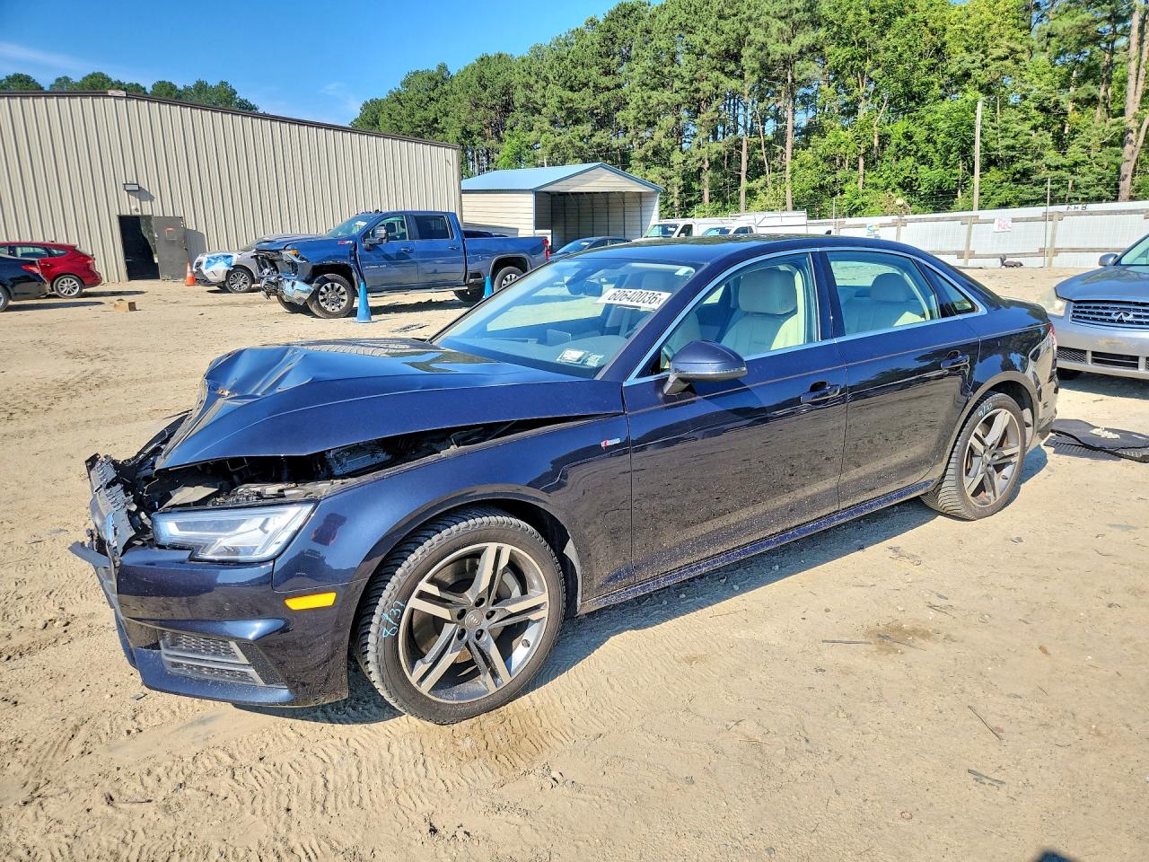 2018 Audi A4 Premium Plus, VIN WAUENAF48JA056655 — Перед