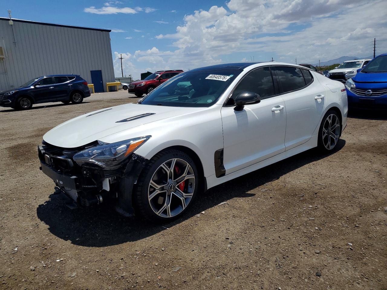 2018 Kia Stinger GT2, VIN KNAE55LC2J6035113 — Front end