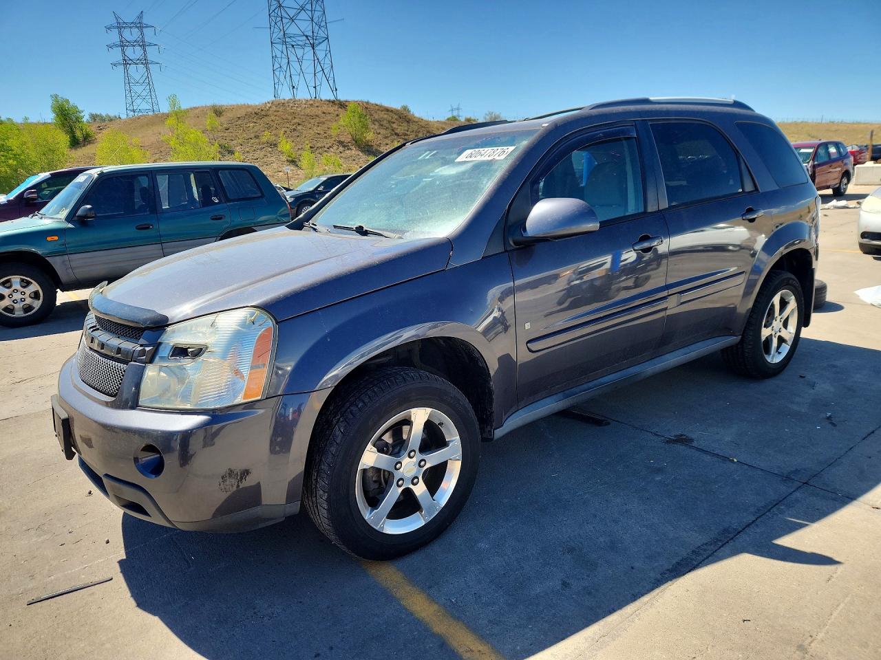 2007 Chevrolet Equinox LT, VIN 2CNDL73F676075736 — Front end