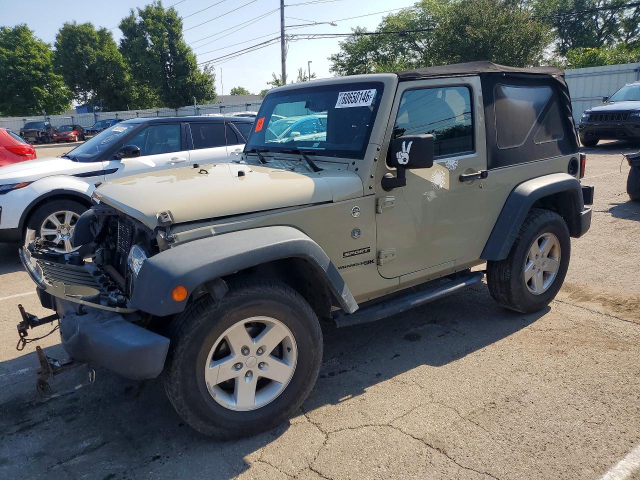 2018 Jeep Wrangler Willys Wheeler, VIN 1C4AJWAG8JL858140 — Front end