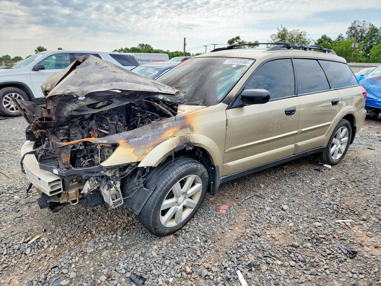 2008 Subaru Outback i, VIN 4S4BP61C686321254 — Burn