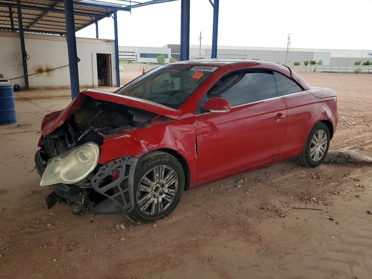 2008 Volkswagen Eos Turbo, VIN WVWBA71F08V053393 — Front end