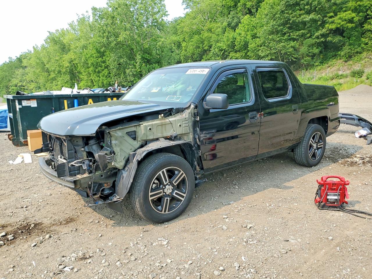 2012 Honda Ridgeline Sport, VIN 5FPYK1F74CB454854 — Front end