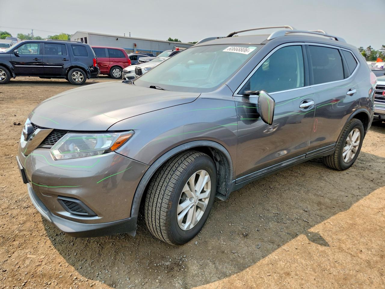 2015 Nissan Rogue SV, VIN KNMAT2MVXFP506769 — Vandalism