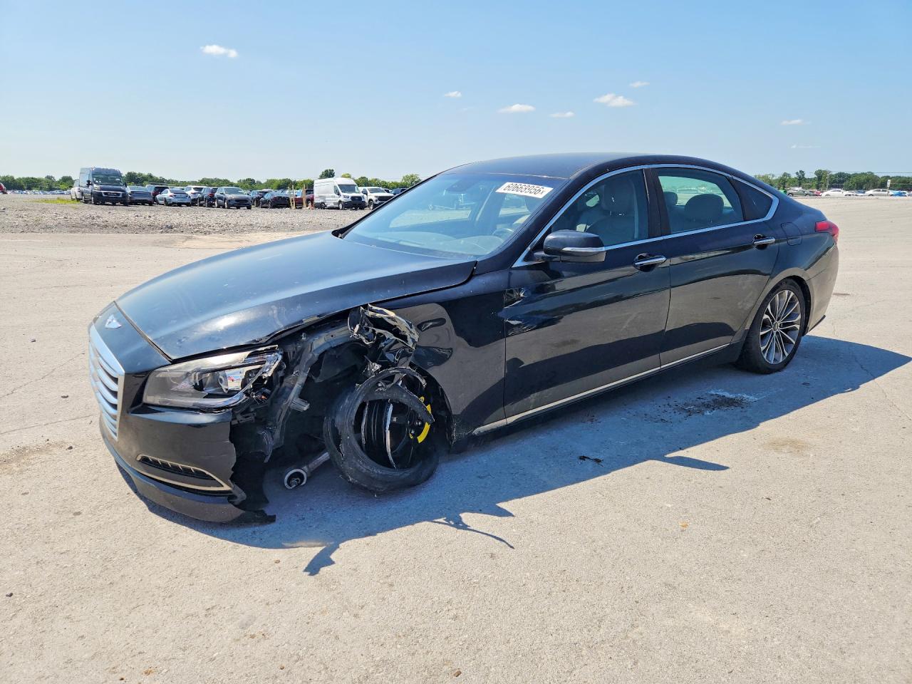 2016 Hyundai Genesis 3.8L, VIN KMHGN4JE1GU128862 — Front end