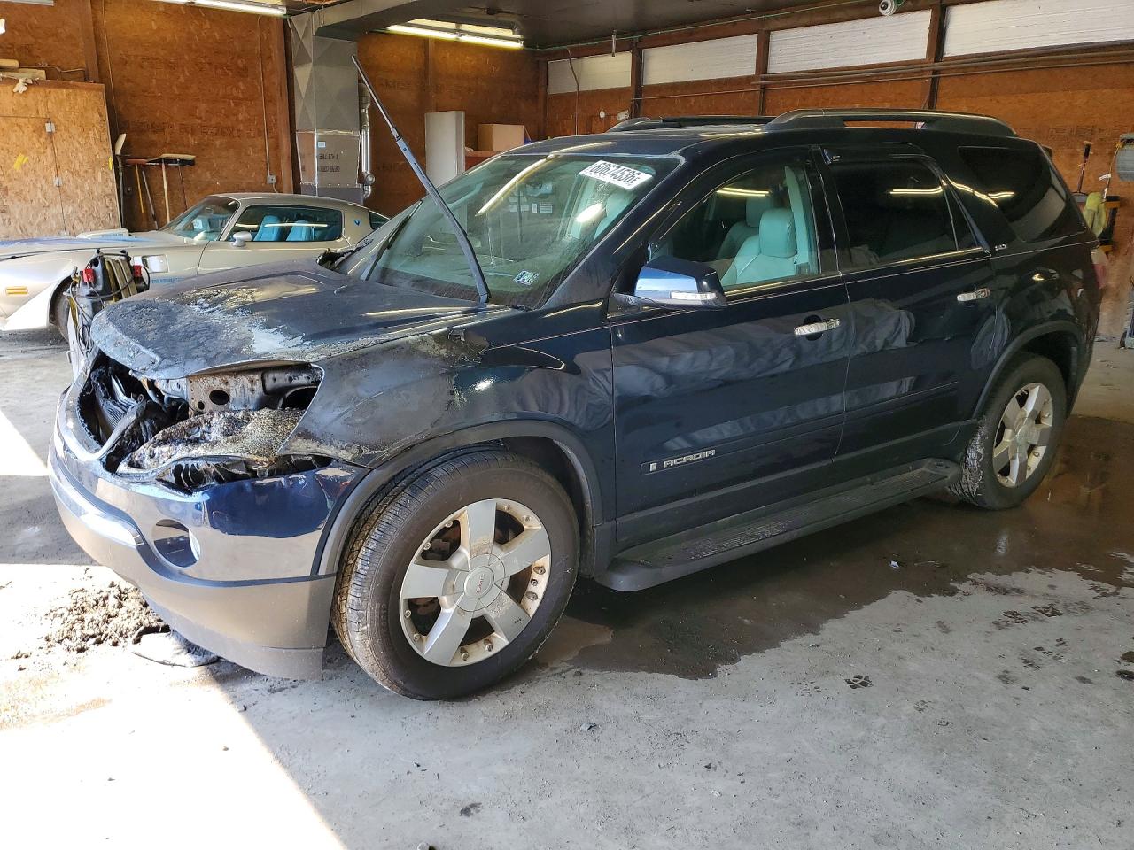 2007 GMC Acadia SLT, VIN 1GKEV33777J121666 — Пожар