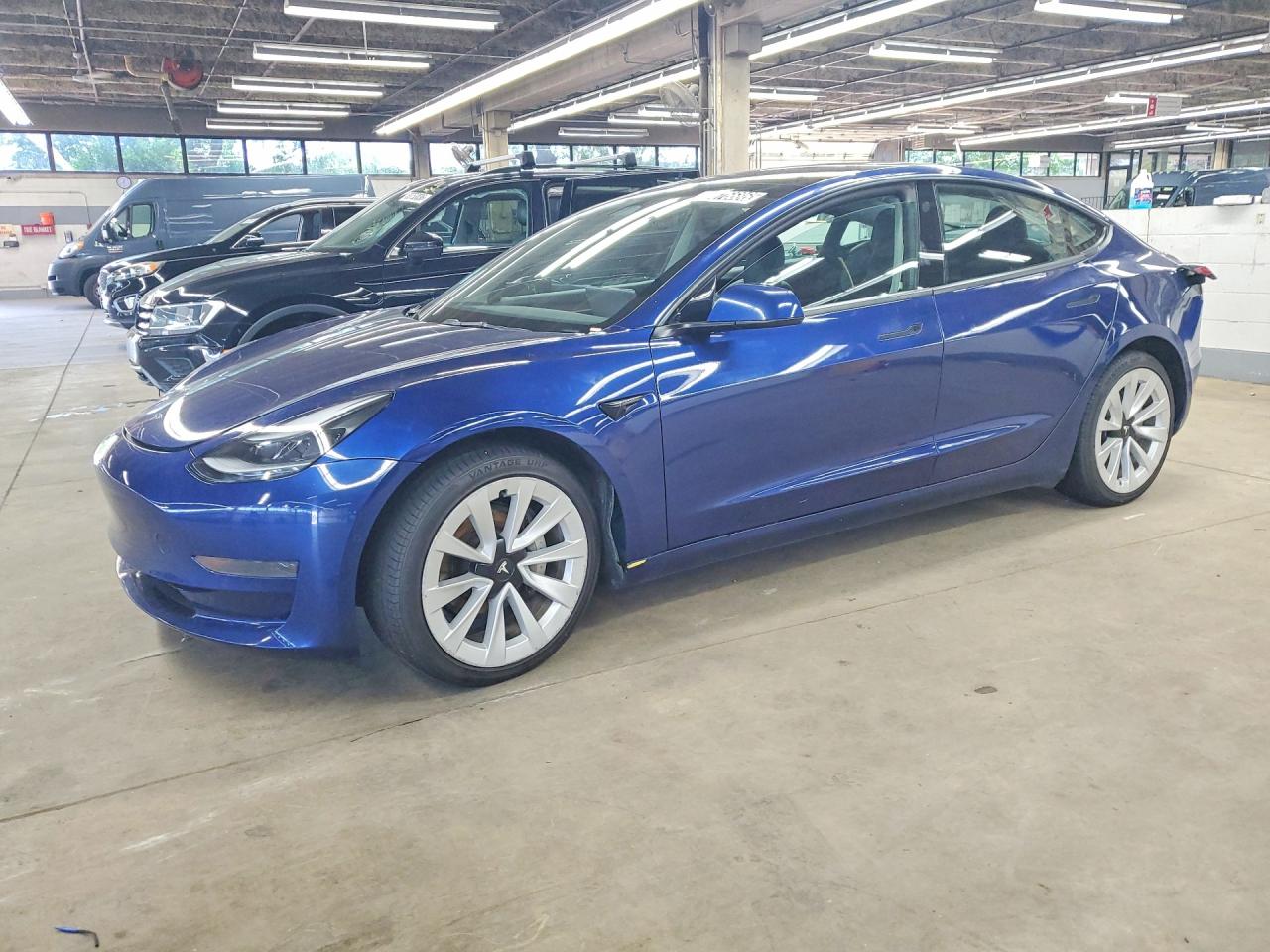 2022 Tesla Model 3, VIN 5YJ3E1EAXNF187830 — Water / flood