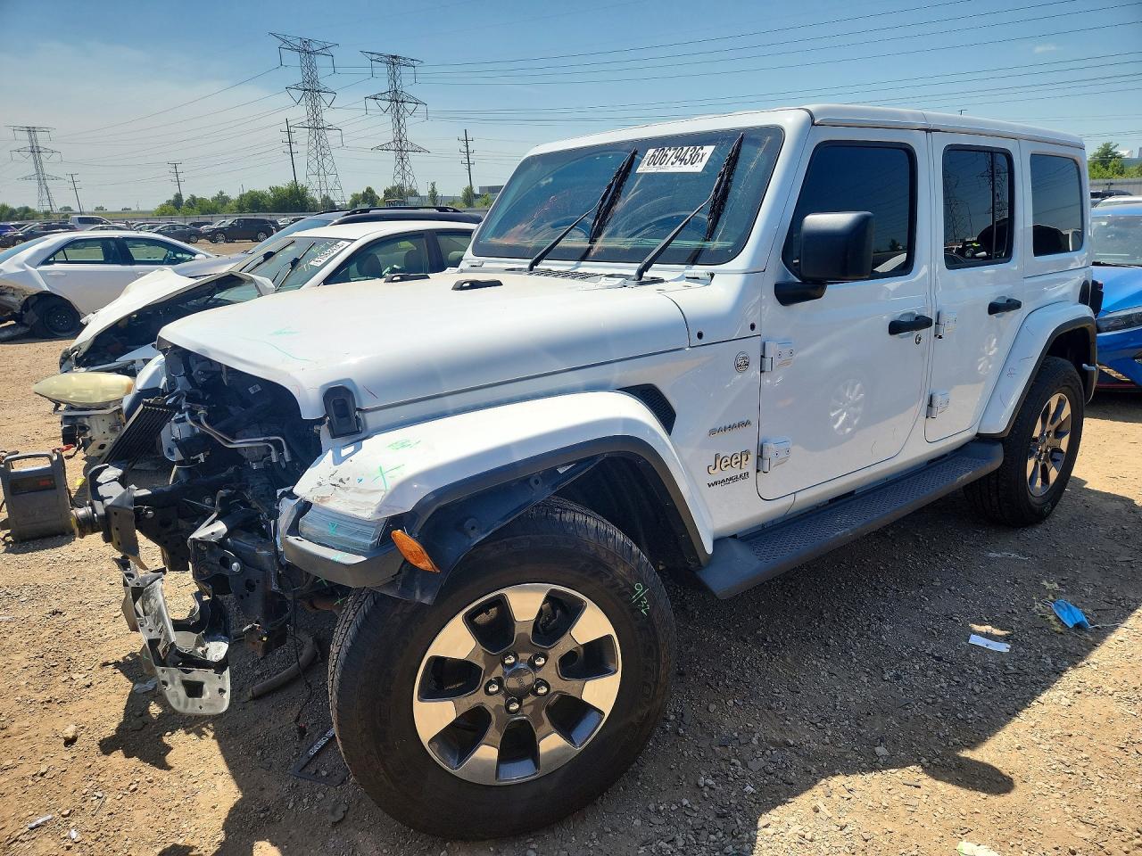 2018 Jeep Wrangler Unlimited Sahara, VIN 1C4HJXEG4JW115889 — Front end