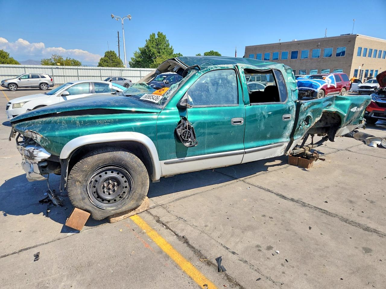 2003 Dodge Dakota SLT, VIN 1D7HG48N23S204447 — Опрокидывание