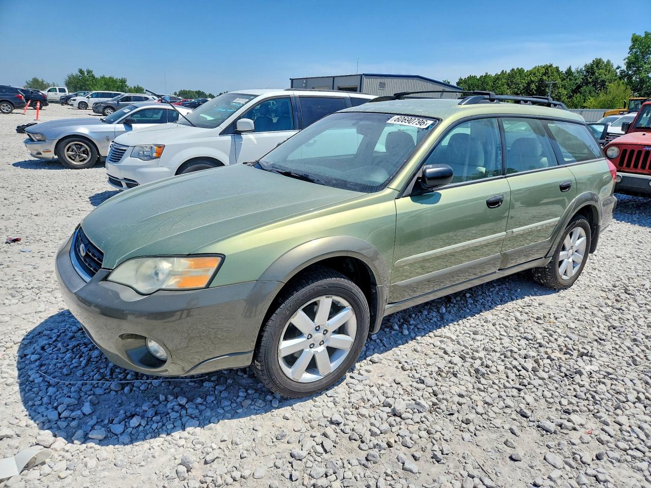 2007 Subaru Legacy Outback Basic, VIN 4S4BP61C977304716 — Зад