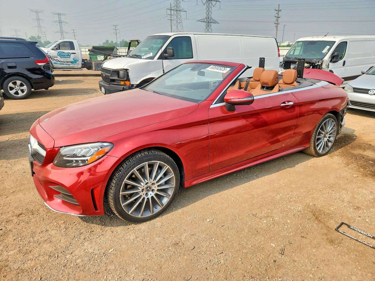 2021 Mercedes-Benz C 300, VIN W1KWK8EB3MG070401 — Rear end