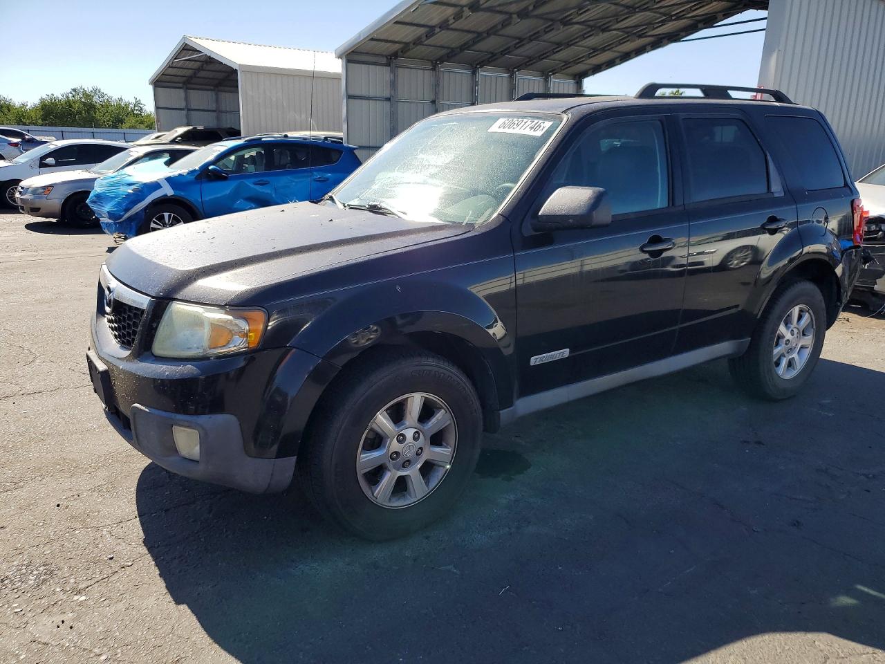 2008 Mazda Tribute Grand Touring, VIN 4F2CZ02Z88KM15632 — Rear end