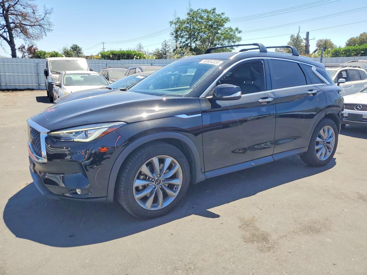 2022 Infiniti QX50 Luxe, VIN 3PCAJ5BA3NF107945 — Rear end