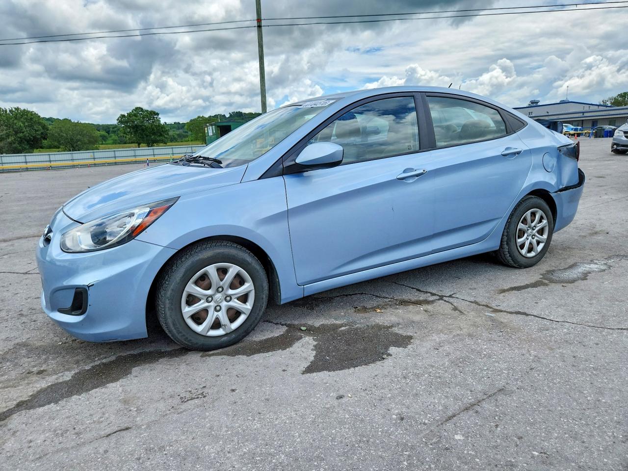 2012 Hyundai Accent GLS, VIN KMHCT4AE5CU124909 — Rear end