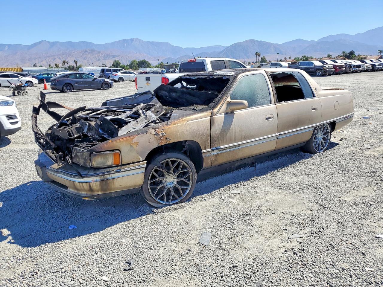 1996 Cadillac DeVille, VIN 1G6KD52Y9TU228785 — Burn