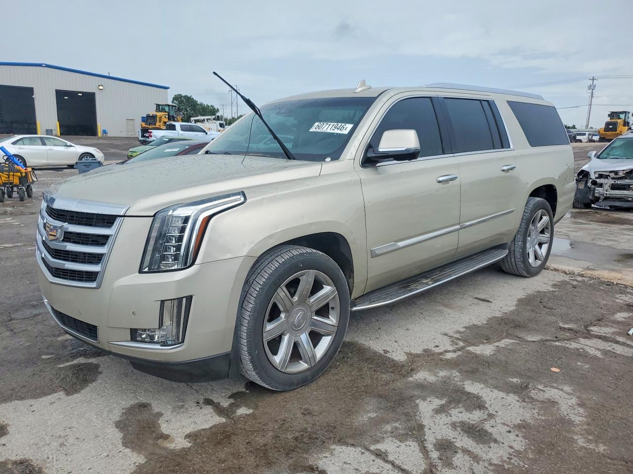 2016 Cadillac Escalade ESV Luxury Collection, VIN 1GYS4HKJ6GR186595 — Hail