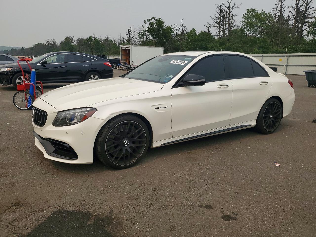 2020 Mercedes-Benz C 63 S AMG, VIN 55SWF8HB4LU331200 — Vandalism