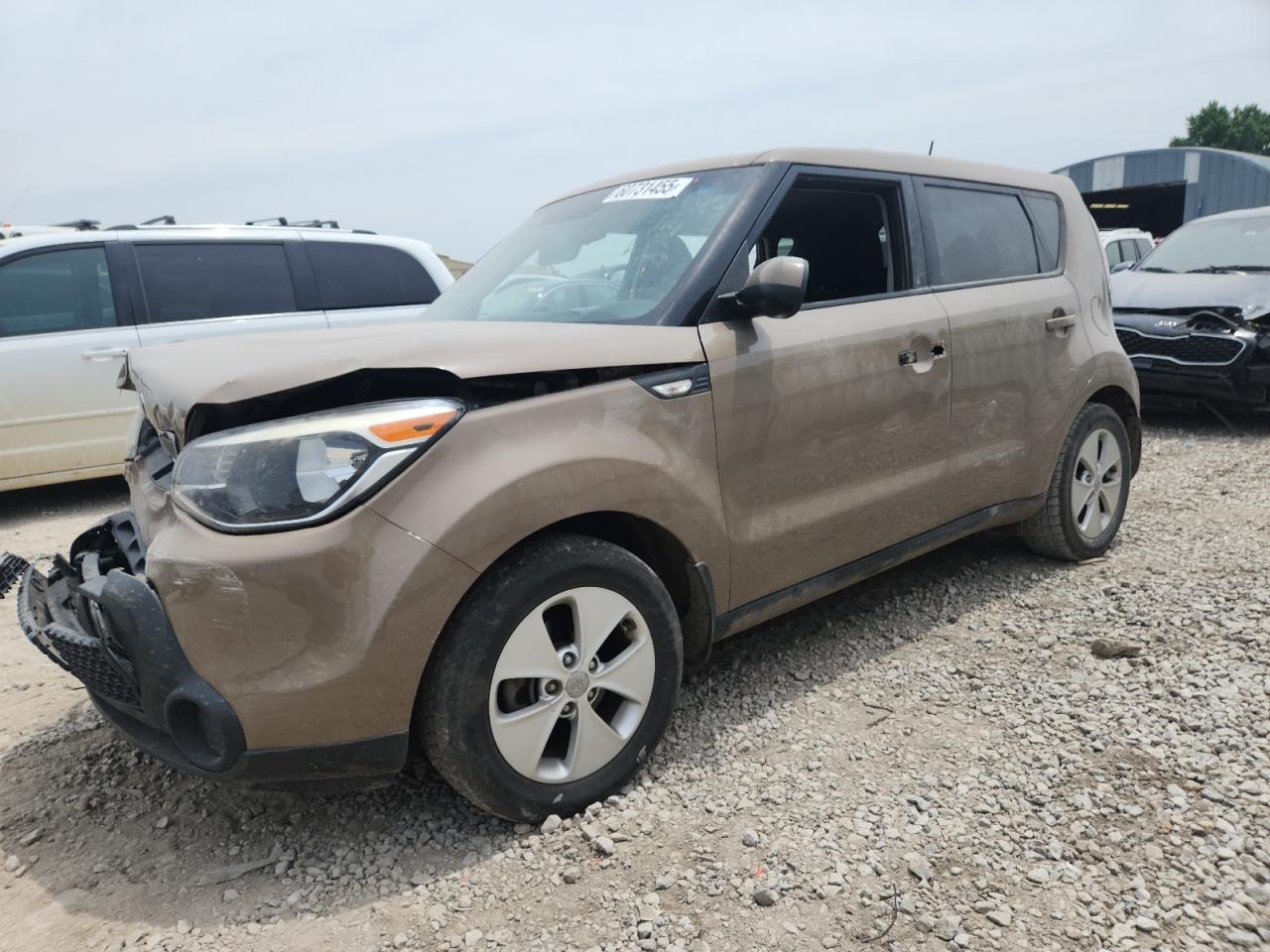 2014 Kia Soul, VIN KNDJN2A29E7018593 — Front end