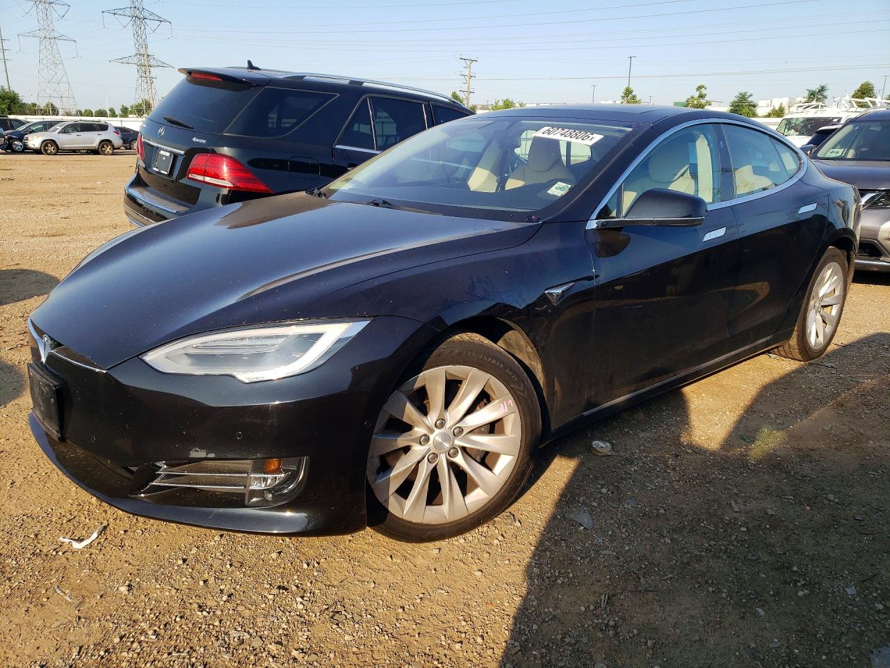 2017 Tesla Model S 100D, VIN 5YJSA1E24HF190498 — Rear end