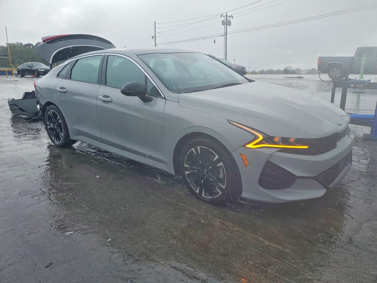 2021 Kia K5 GT-Line, VIN 5XXG64J2XMG076611 — Rear end
