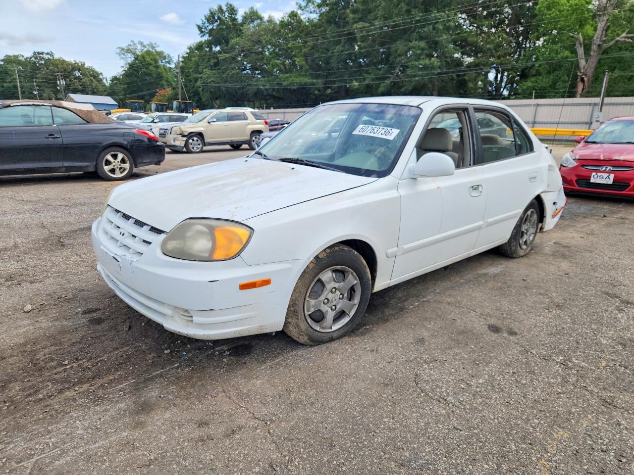 2003 Hyundai Accent GL, VIN KMHCG45C93U466618 — Rear end