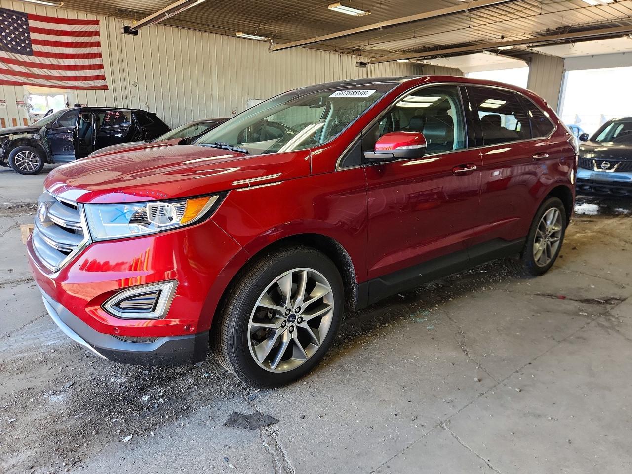 2017 Ford Edge Titanium, VIN 2FMPK4K82HBB84348 — Крыша